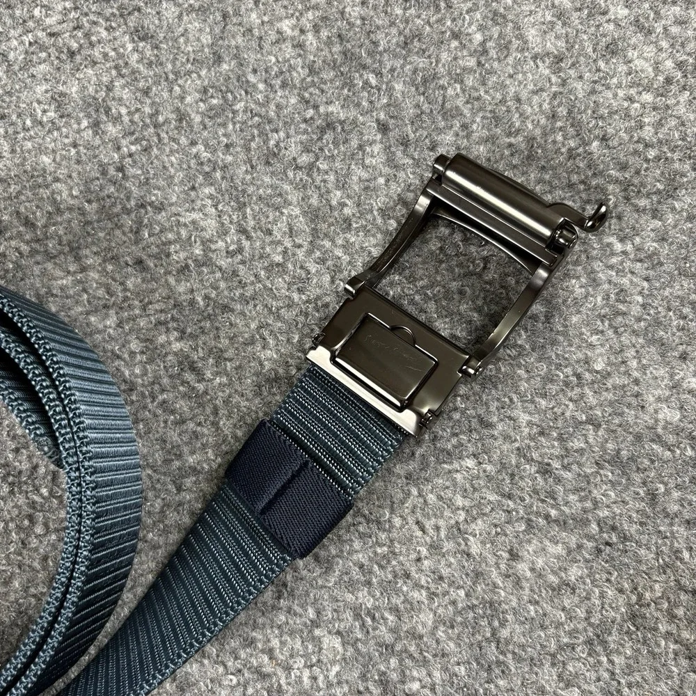 Fairwin Web Belt Men's Blue Nylon Ratchet Automatic Buckle 52